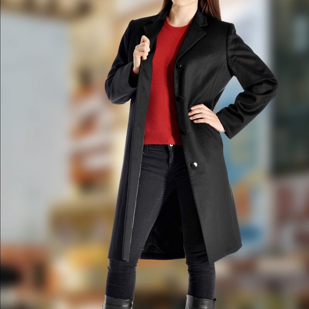 Marina Rinaldi Ladies Cashmere Trench Coat NWOT